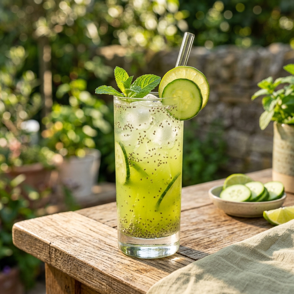 Cucumber Chia Limeade